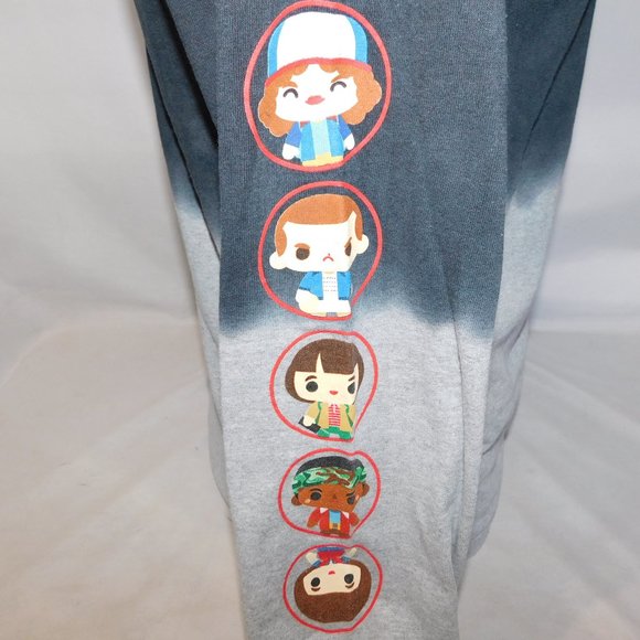 Netflix STRANGER THINGS Friends Don't Lie Mens M Gray Black long Sleeve T Shirt - Picture 11 of 11